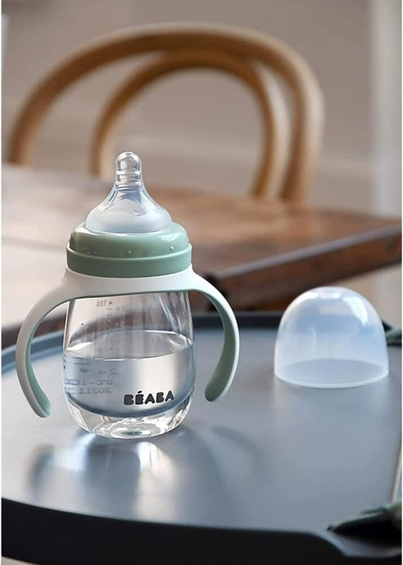 BEABA Training Bottle 2w1 kubek niekapek z dwoma ustnikami 210 ml 4 m+