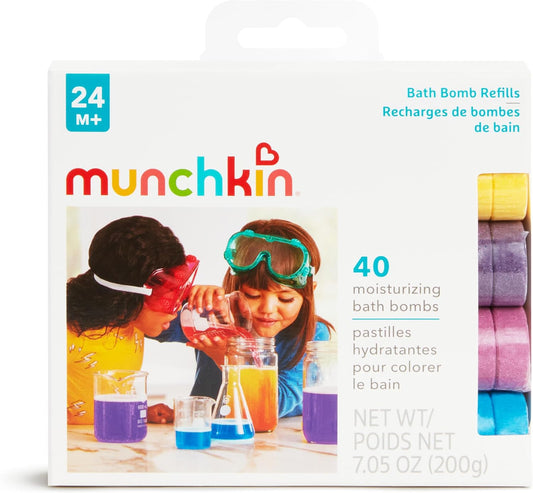 MUNCHKIN Colour Buddies μπάλες μπάνιου χρώμα + ενυδάτωση x40