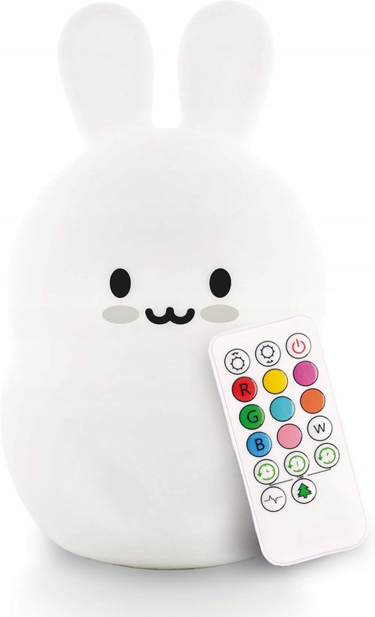 LUMIE PETS Silikon-Nachtlicht KANINCHEN + Fernbedienung 9 Farben