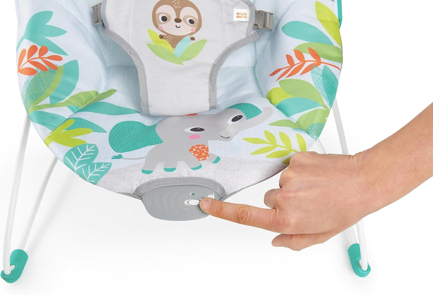 BRIGHT STARTS Rainforest vibrating and musical bouncer