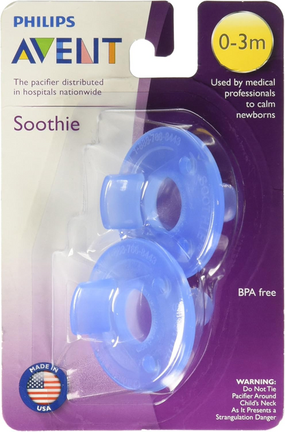PHILIPS AVENT Soothie smoczki x 2 0-3msc, silikonowe smoczki uspokajające BPA free