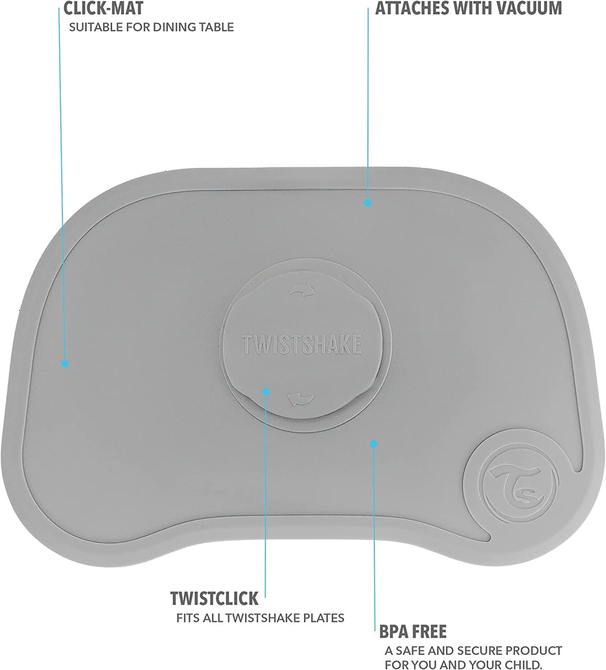 TWISTSHAKE χαλάκι CLICK MAT MINI με πιάτο 6μ.+