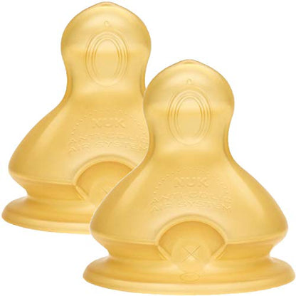 NUK First Choice Plus θηλές από λάτεξ L x2 για παχύρρευστη τροφή