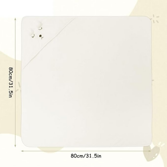 AOLSO πετσέτα με κουκούλα 80x80 εκ.