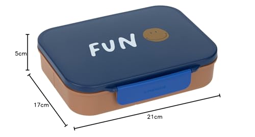 LÄSSIG Little Gang Smile lunchbox για κολατσιό με διαμερίσματα bento
