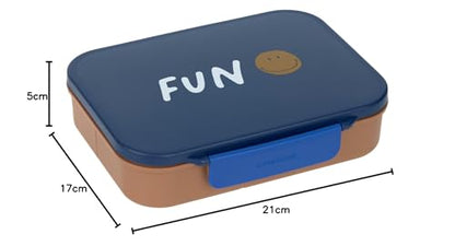 LÄSSIG Little Gang Smile lunchbox για κολατσιό με διαμερίσματα bento