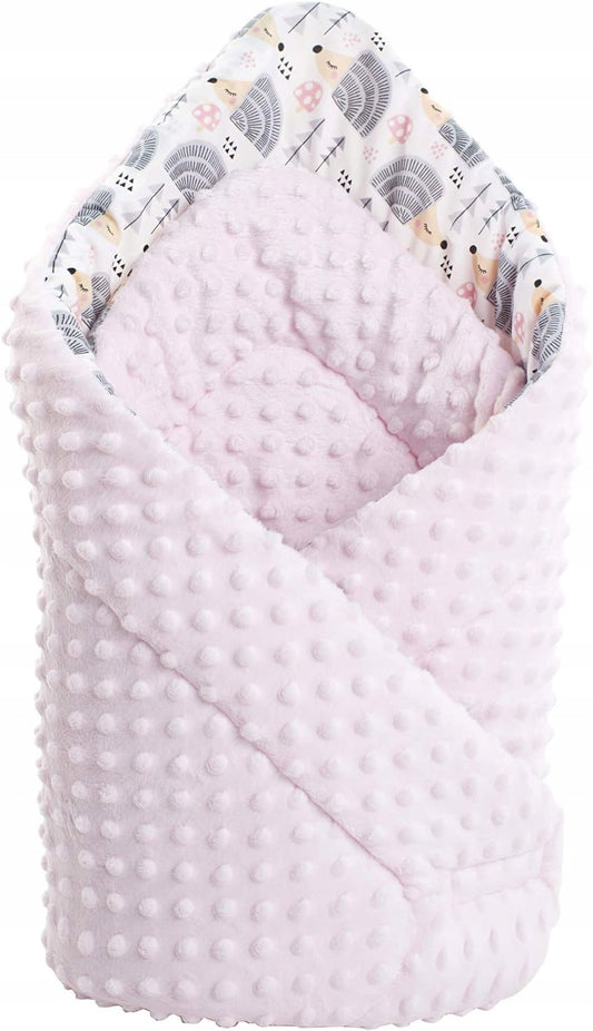 MEDIPARTNERSreversible swaddling blanketminky75x75 cmcolour grey-pinknew condition, replacement packaging