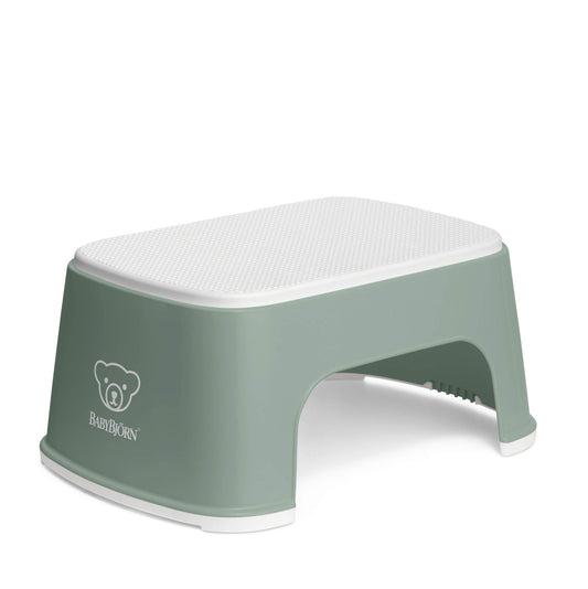 BabyBjörn Step Stool αντιολισθητικό σκαλοπάτι για παιδιά πράσινο-λευκό