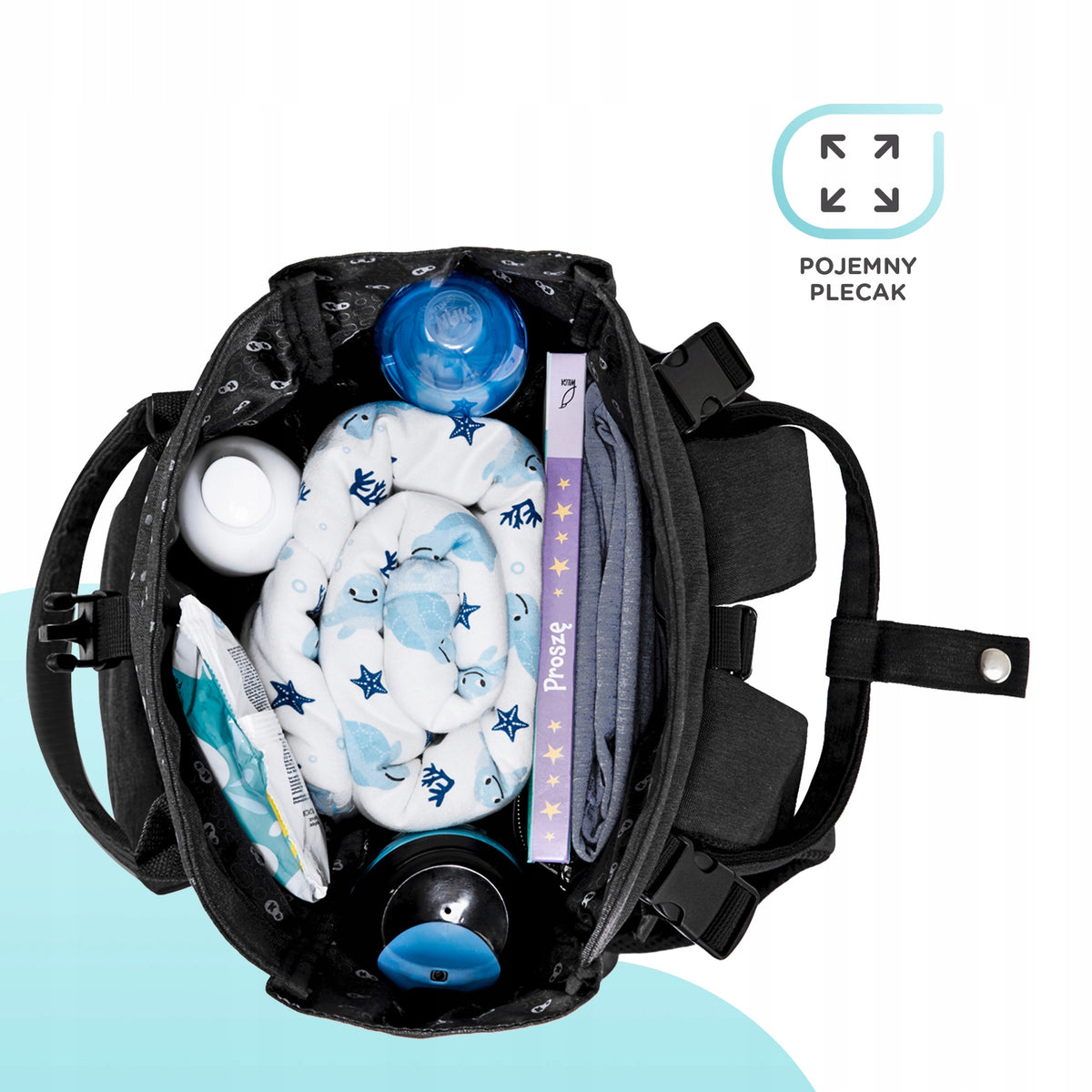 KINDERKRAFT MOONPACK CONFETTI Σακίδιο πλάτης για πάνες και αξεσουάρ