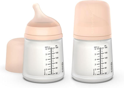 SUAVINEX biberon ZERO ZERO 180 ml x2 Adaptable Flow (A)