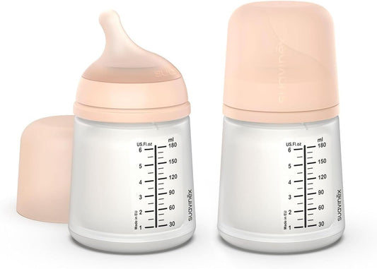 SUAVINEX μπουκάλι ZERO ZERO 180ml x2 Ρυθμιζόμενη Ροή (A)