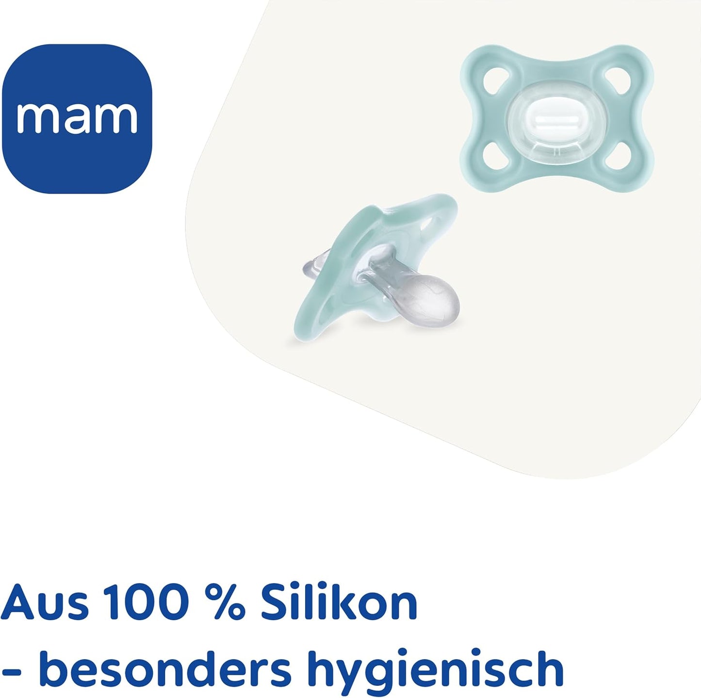 MAM Comfort Silikonschnuller 0–3 Monate, rosa, 2 Stück
