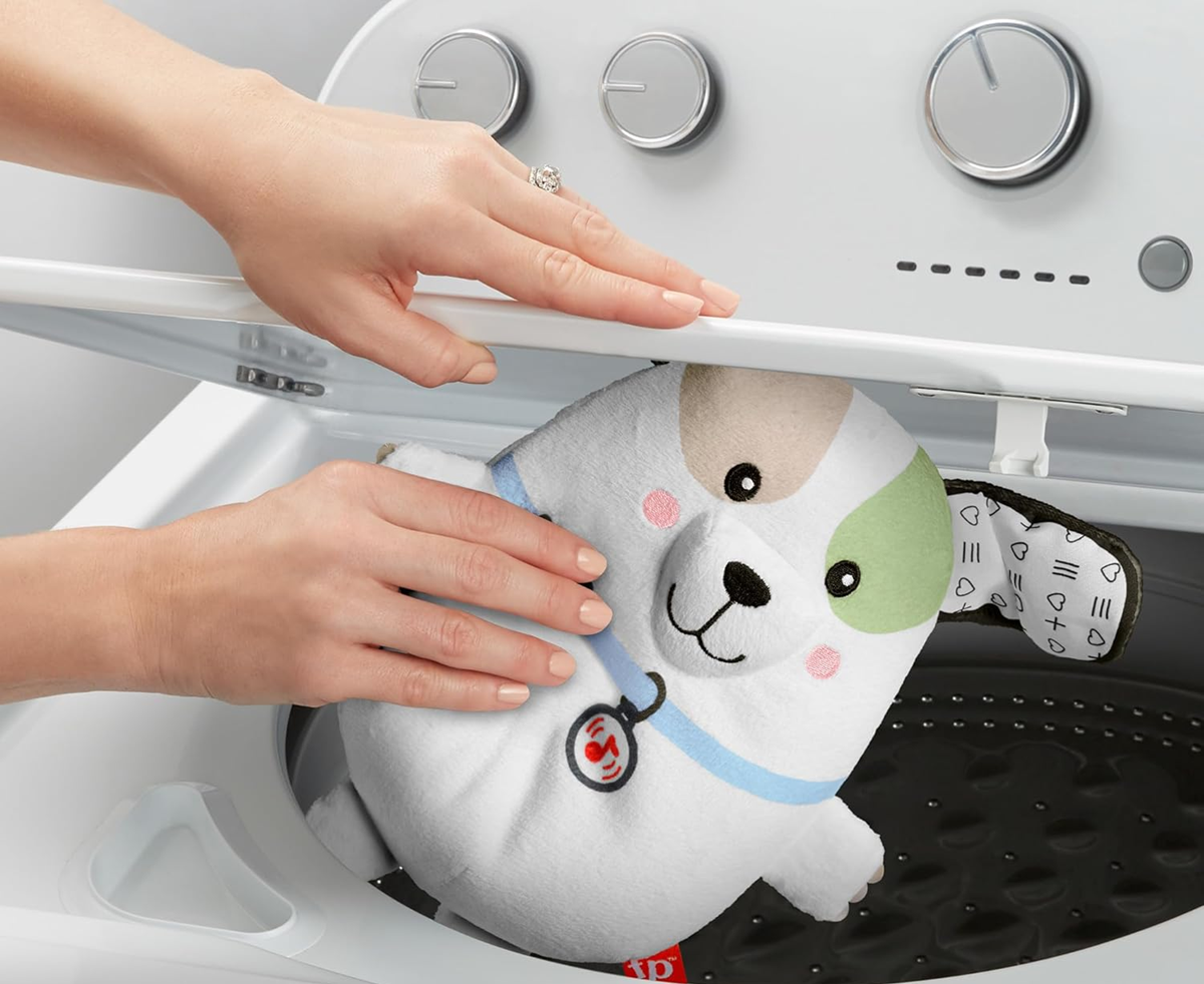 FISHER-PRICE Snuga Puppy λούτρινο κουκλάκι με μελωδίες και δονήσεις ΚΟΥΤΑΒΙ 18 cm