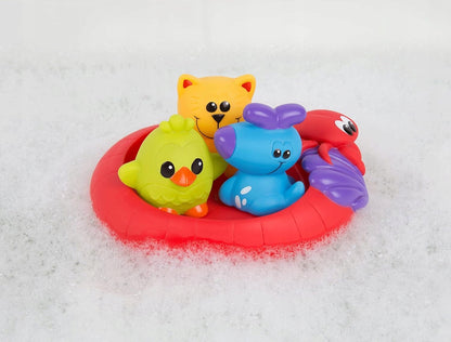 PLAYGRO Splash and Float gumowe zabawki do kąpieli 6 m+ 4 elementy