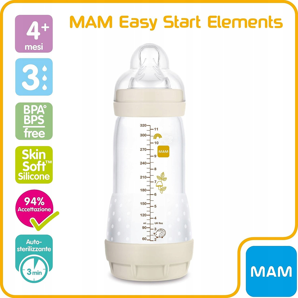 MAM Easy Start Αντι-κολικό μπιμπερό 320ml