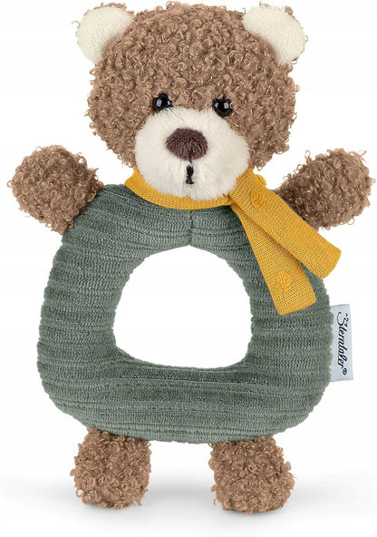 STERNTALER jucărie de dentiție din bumbac cu zornăitoare, URSULEȚUL BEN, 17 cm