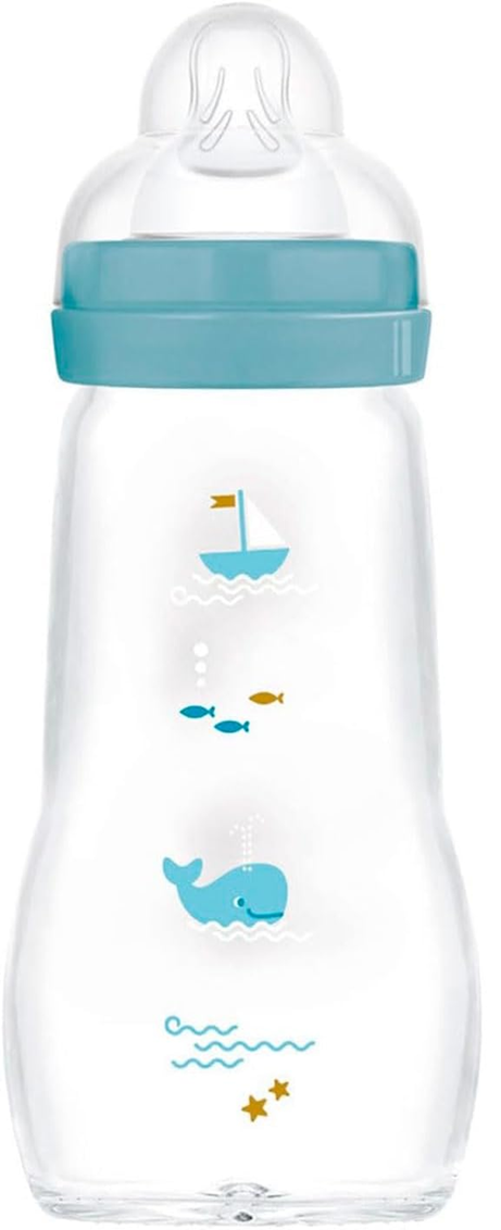 MAM Feel Good Glasflasche 260 ml Sauger 1 langsamer Fluss 0 +