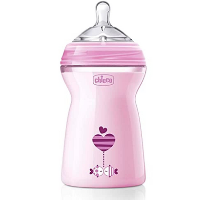 CHICCO NaturalFeeling Μπιμπερό 330 ml 6 μηνών+ γρήγορη ροή