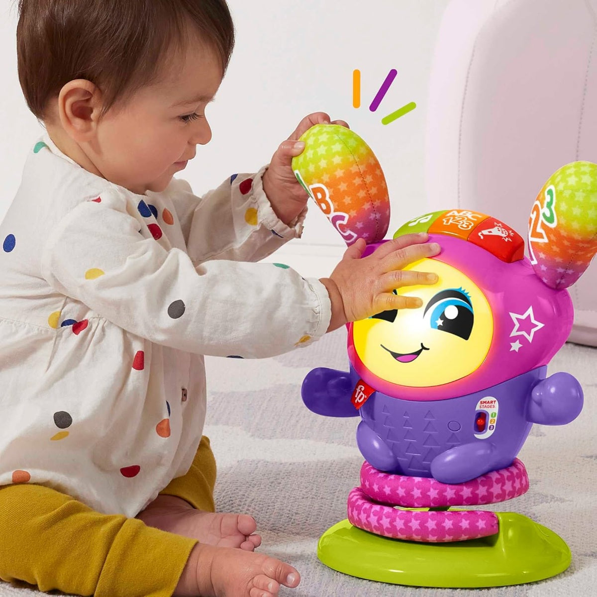FISHER-PRICE διαδραστικός DJ BOUNCIN τραγούδι, χορός, 75 δραστηριότητες, ΓΑΛΛΙΚΑ