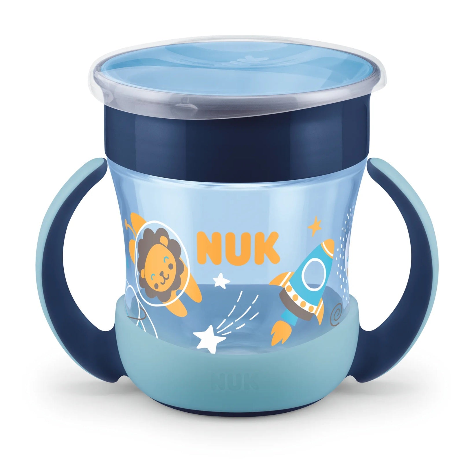 NUK Mini Magic Cup kubek niekapek świecący w ciemności 360° 160 ml 6 m+