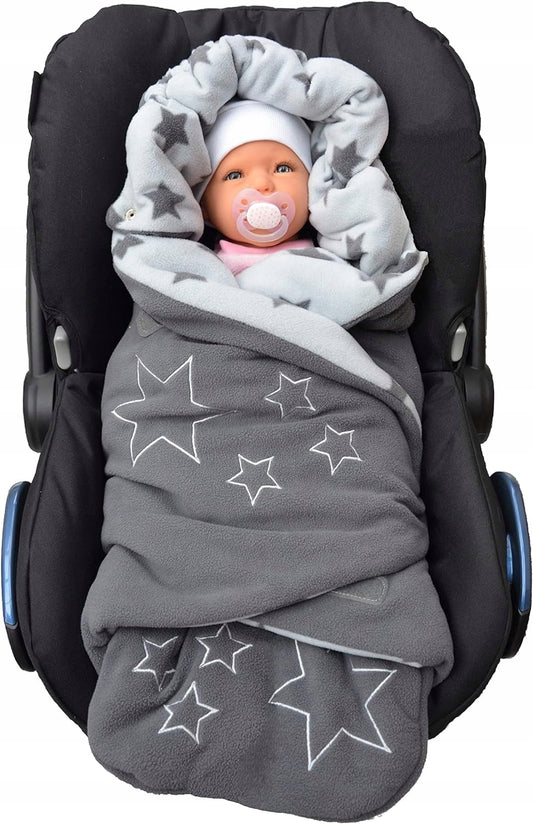LILLY&BEN pólya takaró babakocsihoz, autósüléshez POLÁR, biztonsági öv nyílással