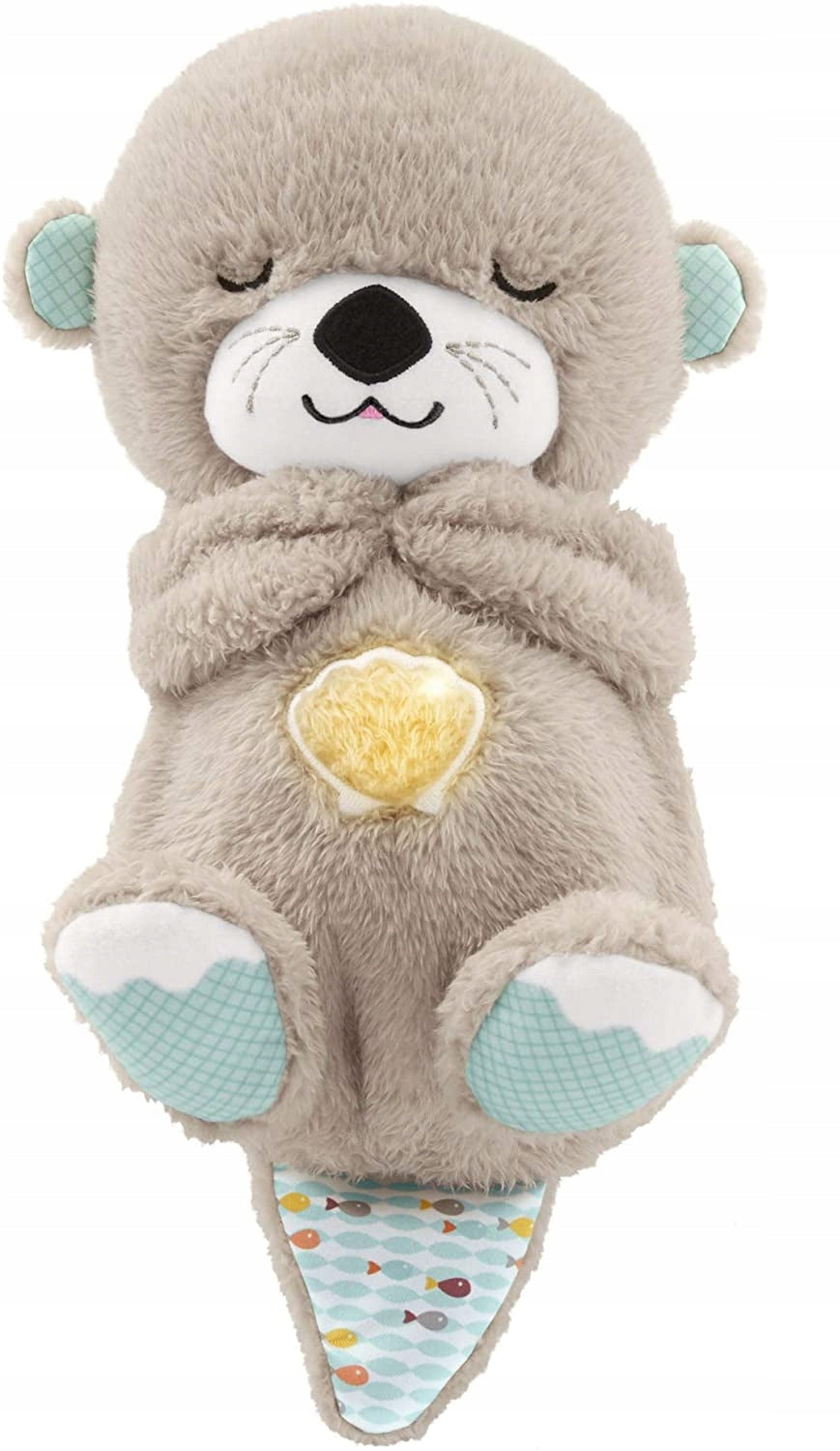 FISHER-PRICE sleeping OTTER with a moving belly, sounds, and lights