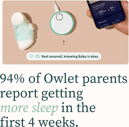 OWLET DREAM SOCK παλμογράφος παλμικό οξύμετρο 2 σε 1 για βρέφη 0–18 μηνών
