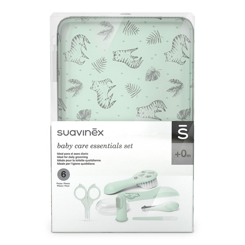 SUAVINEX σετ περιποίησης μωρού 6 τεμαχίων + θήκη ΤΙΓΡΗΣ