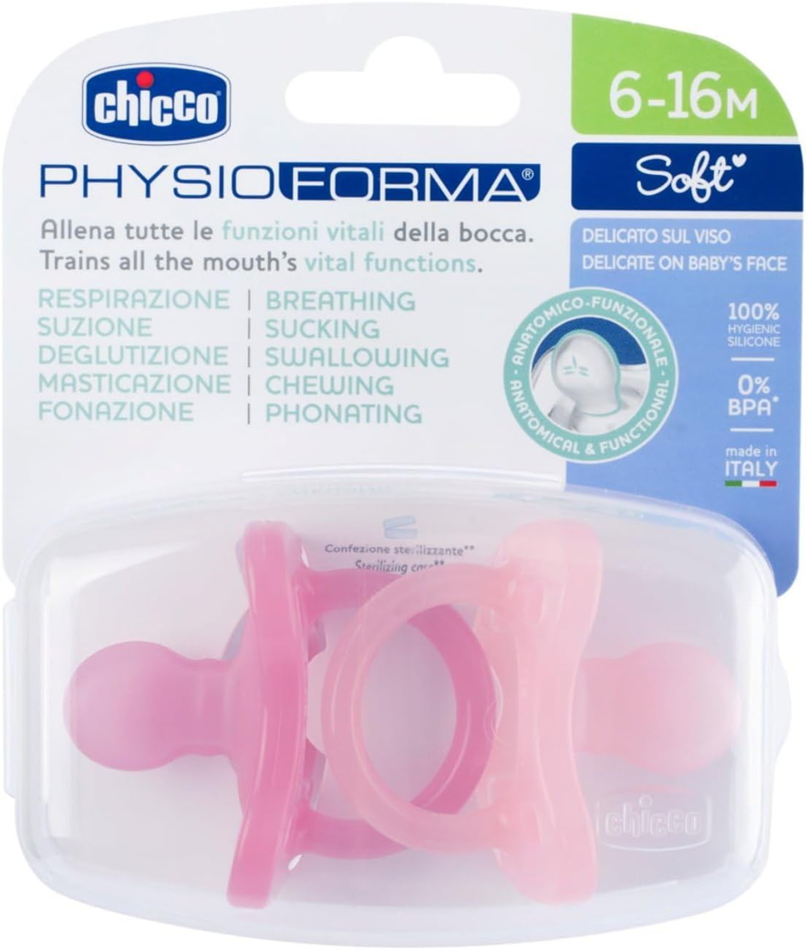 CHICCO PhysioForma SOFT smoczek x2 6-16m