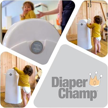 DIAPER CHAMP κάδος για πάνες ΓΙΑ ΣΑΚΟΥΛΕΣ ΣΚΟΥΠΙΔΙΩΝ +/-50 πάνες