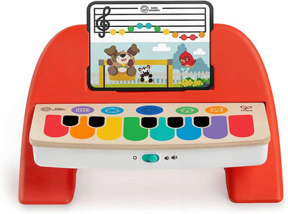 HAPE Cal's First дървено пиано с докосване с нотки 6 мелодии