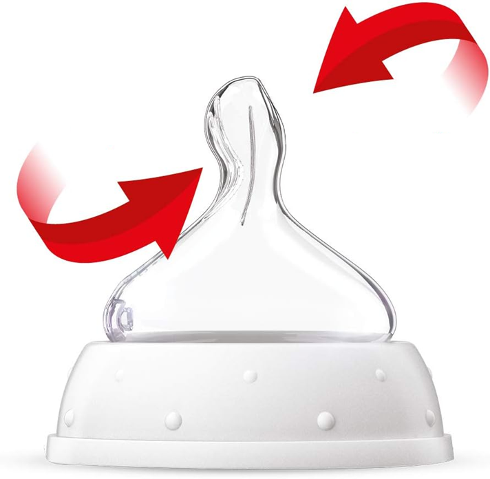 NUK First Choice butelka szklana 240 ml smoczek M 3 m+ KONIK MORSKI