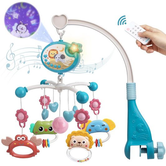 MINI TUDOU carrousel met projector en 150 wielen + afstandsbediening ENGLISH