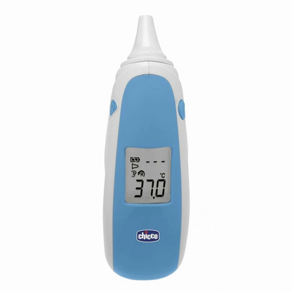 CHICCO Comfort Quick bezdotykowy termometr do ucha + 20 nakładek i etui