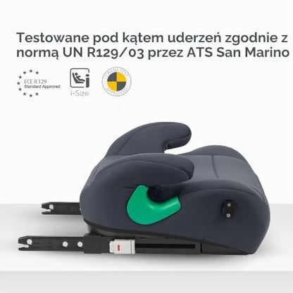 KikkaBoo i-Pop i-Size ISOFIX Booster Seat, 125-150 cm