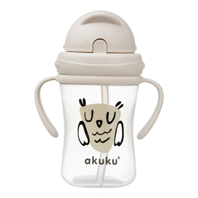 AKUKU bidon z chowaną słomką 300ml 9msc+