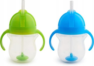 MUNCHKIN Tip&Sip κύπελλο μη διαρροής 6 μηνών+ 207ml με βαρυφορτωμένο καλαμάκι x2