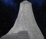 GLOW BED κουνουπιέρα για κρεβατάκι, ουρανό με φωσφορίζοντα αστεράκια