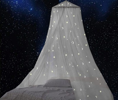 GLOW BED κουνουπιέρα για κρεβατάκι, ουρανό με φωσφορίζοντα αστεράκια