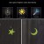 GLOW BED κουνουπιέρα για κρεβατάκι, ουρανό με φωσφορίζοντα αστεράκια