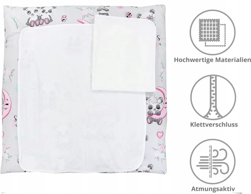 TUPTAM μαλακή αλλαξιέρα με καλύμματα x2 75x50 cm