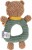 NATTOU βαμβακερή αρπάγη με κουδουνίστρα BEN Bear 17 cm