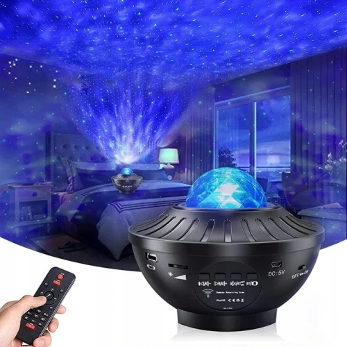 VOKSUN LED Bluetooth προβολέας αστεριών + τηλεχειριστήριο