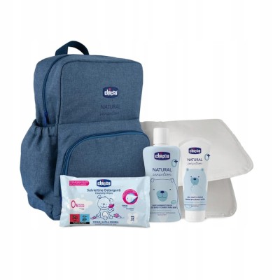CHICCO Φυσικό σακίδιο πλάτης τσάντα για πάνες και αξεσουάρ + καλλυντικά