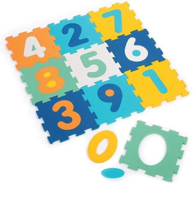 LUDI πτυσσόμενο παζλ 2 σε 1 με αριθμούς 90x90