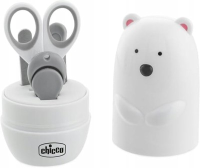 Σετ περιποίησης νυχιών για παιδιά CHICCO 5 τεμαχίων + οργανωτής ΠΟΛΙΚΗ ΑΡΚΟΥΔΑ