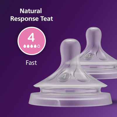 PHILIPS AVENT Natural RESPONSE θηλές για μπιμπερό 3 μηνών+ x2