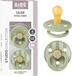 BIBS COLOUR STUDIO πιπίλες ηρεμίας 2τεμ καουτσούκ 0-6 μηνών