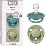BIBS DE LUX πιπίλες ορθογώνιες 2τεμ 0-3 ετών ΣΙΛΙΚΟΝΗ