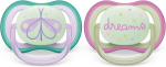 PHILIPS AVENT Ultra Air Night πιπίλες x 2 0-6 μηνών ΛΑΜΠΟΥΝ ΣΤΟ ΣΚΟΤΑΔΙ